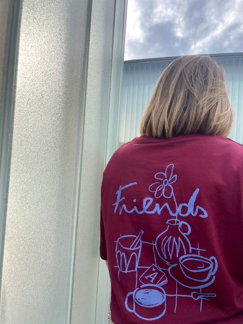 friends - Unisex Shirt, burgundy