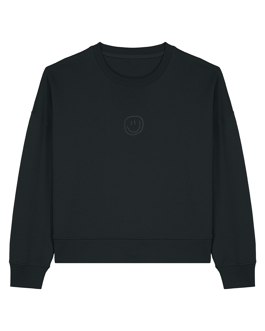 little smile - Women Sweater, schwarz