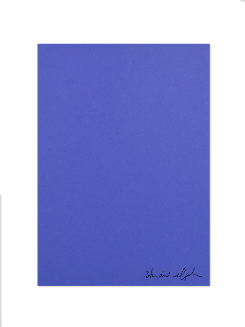 espresso - Postkarte, königsblau