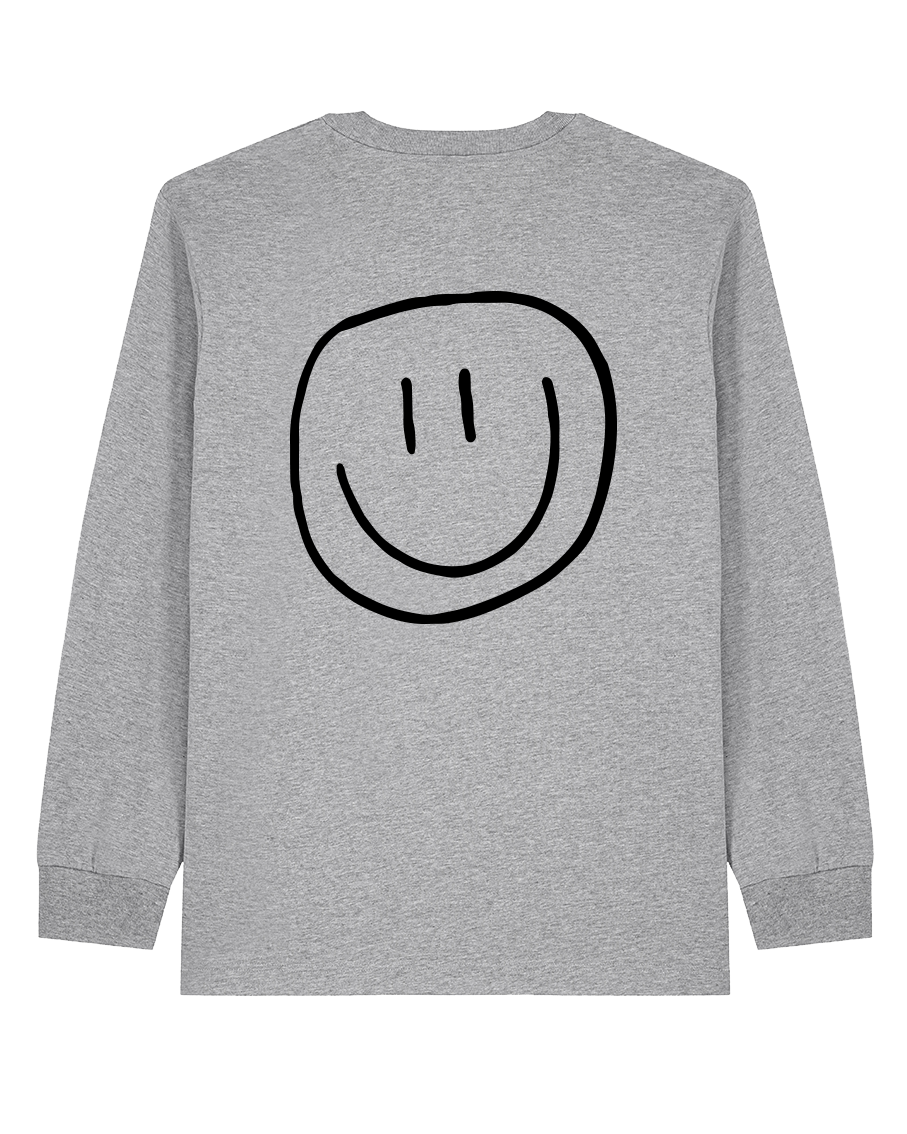smiley - Unisex Longsleeve, grey