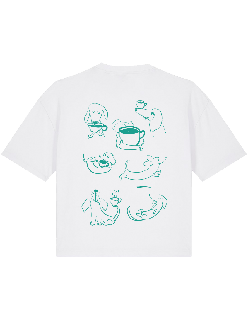 dacklo - Women Shirt, weiß/mintgrün