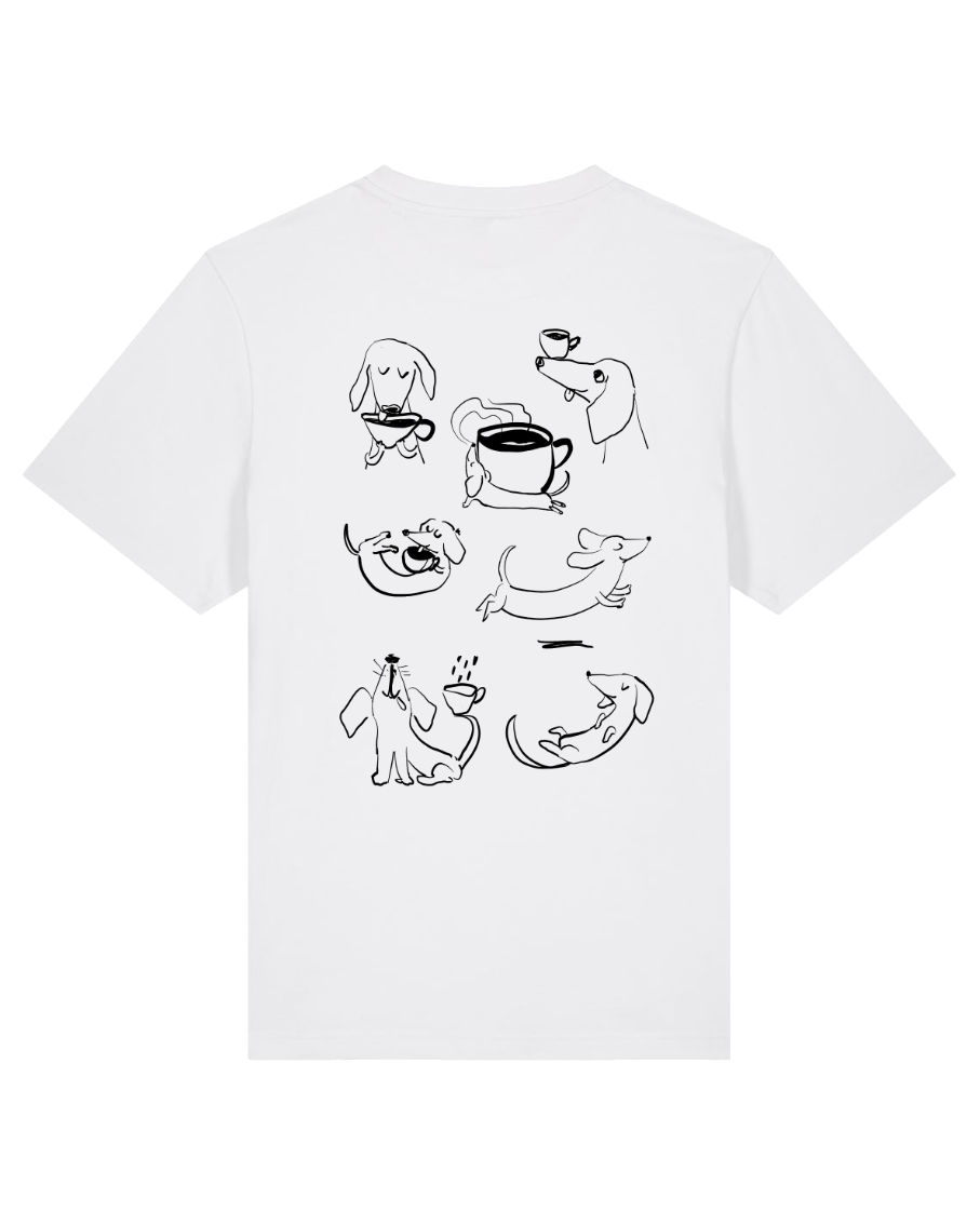 dacklo - Unisex Shirt, weiß/schwarz