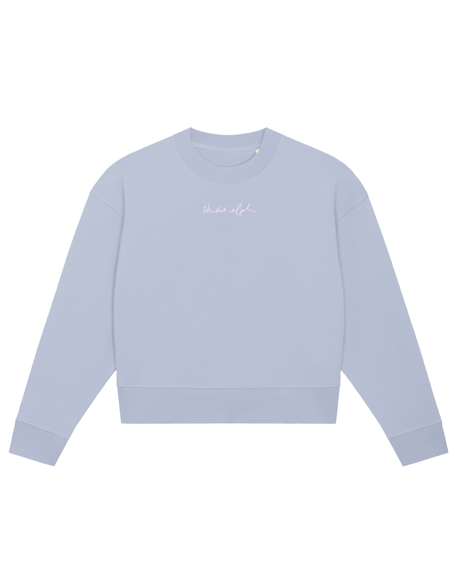 love peace joy - Women Sweater, hellblau