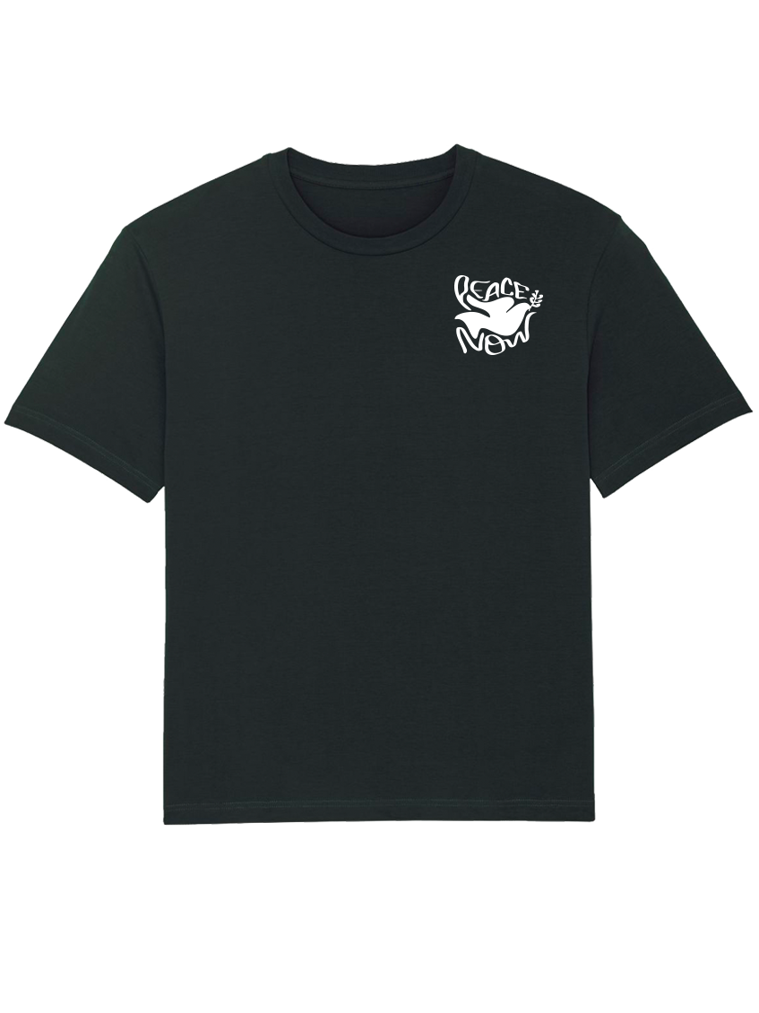 peace now - Unisex Shirt, schwarz