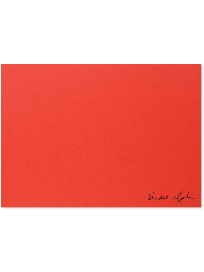 erdbeergang - Postkarte, rot