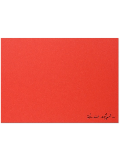 erdbeergang - Postkarte, rot