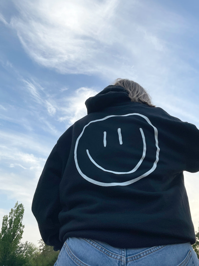 smiley - Unisex Hoodie, schwarz