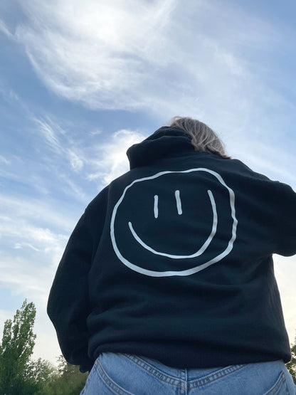 smiley - Unisex Hoodie, schwarz