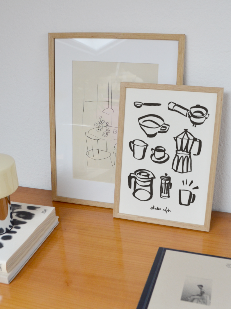 specialty coffee - Poster, DIN A4, perlweiß