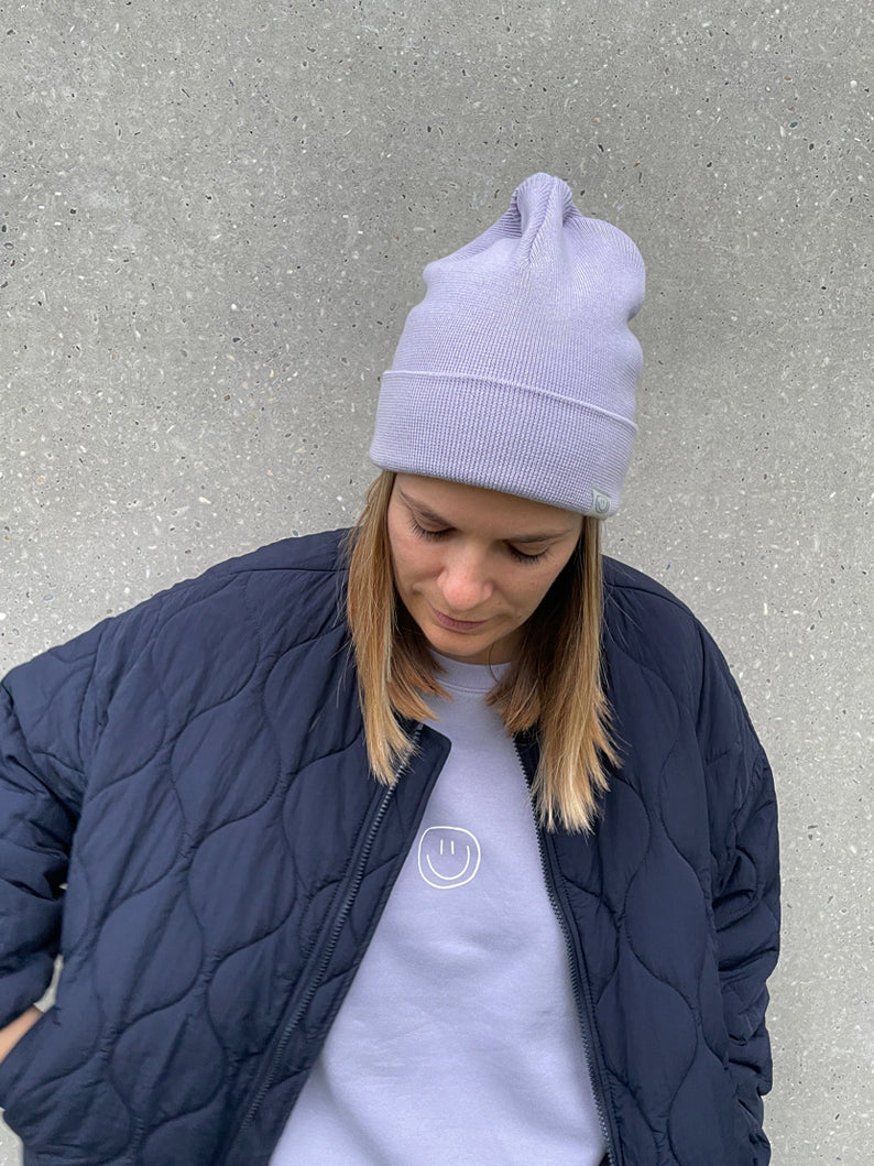 smile - Strick Beanie - verschiedene Farben