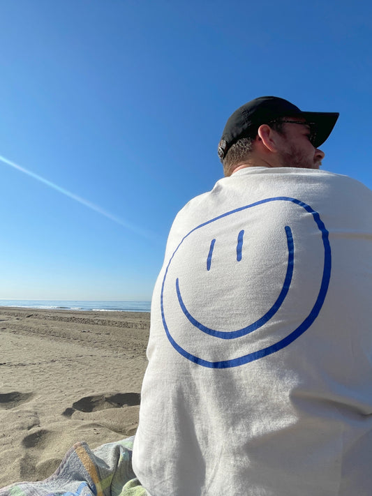smiley - Unisex Shirt, nature/blue