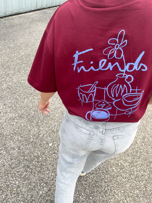 friends - Unisex Shirt, burgundy
