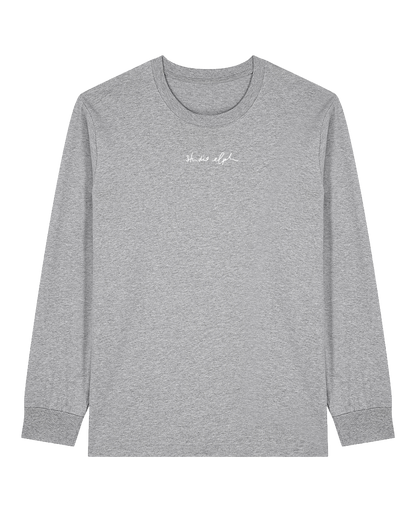 love love love - Unisex Longsleeve, grey