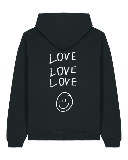 love love love - Unisex Hoodie, schwarz