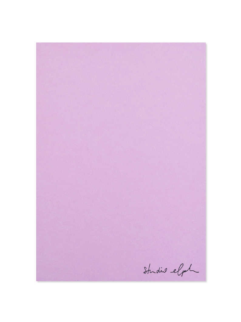 miss you - Postkarte, lilac