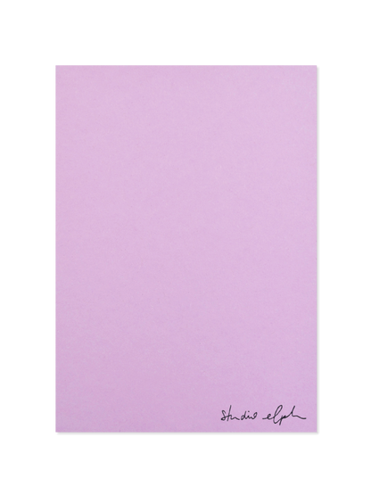 miss you - Postkarte, lilac
