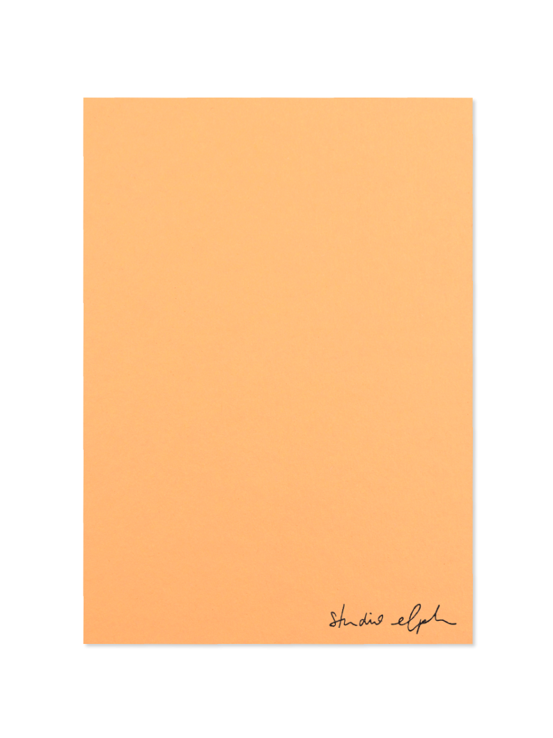 little smile - Postkarte, hellorange