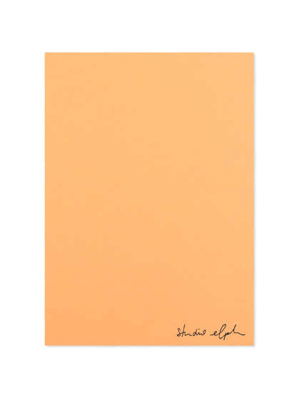 little smile - Postkarte, hellorange