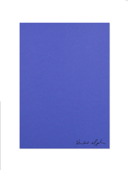 espresso - Postkarte, königsblau