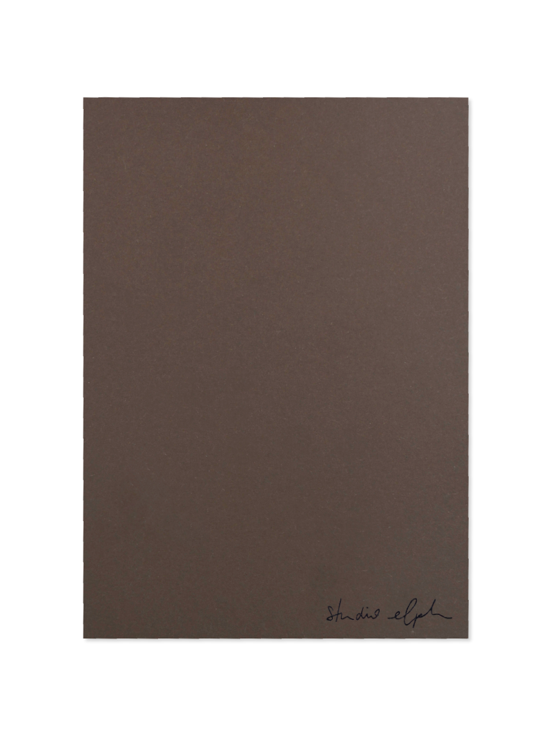 xmas - Postkarte, dunkelbraun