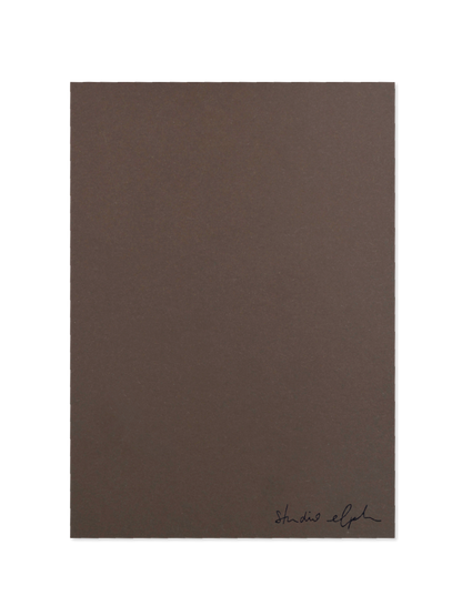 xmas - Postkarte, dunkelbraun