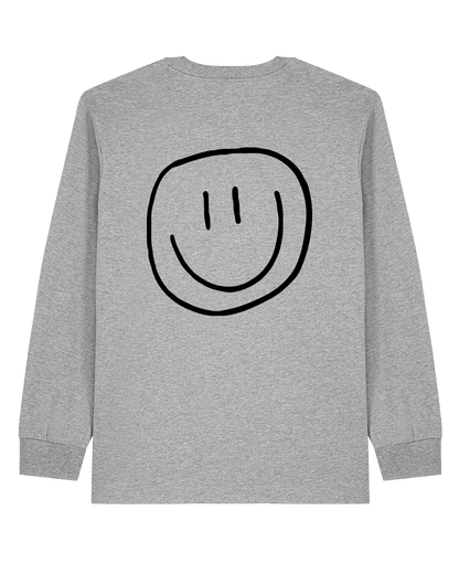 smiley - Unisex Longsleeve, grey