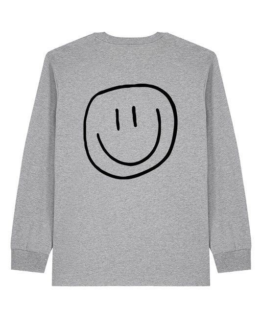 smiley - Unisex Longsleeve, grey