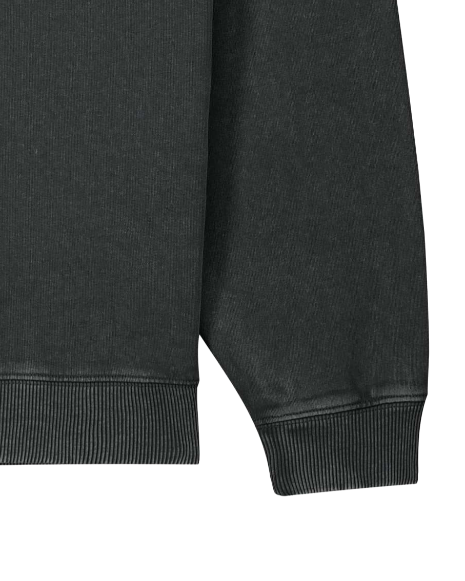 smiley - Unisex Sweater, vintage black - rosa