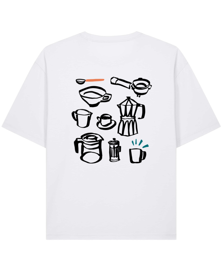 coffee - Unisex Shirt, weiß