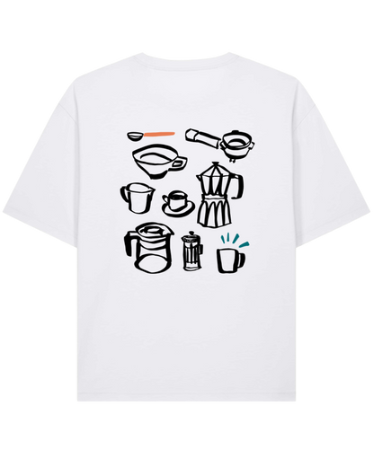 coffee - Unisex Shirt, weiß