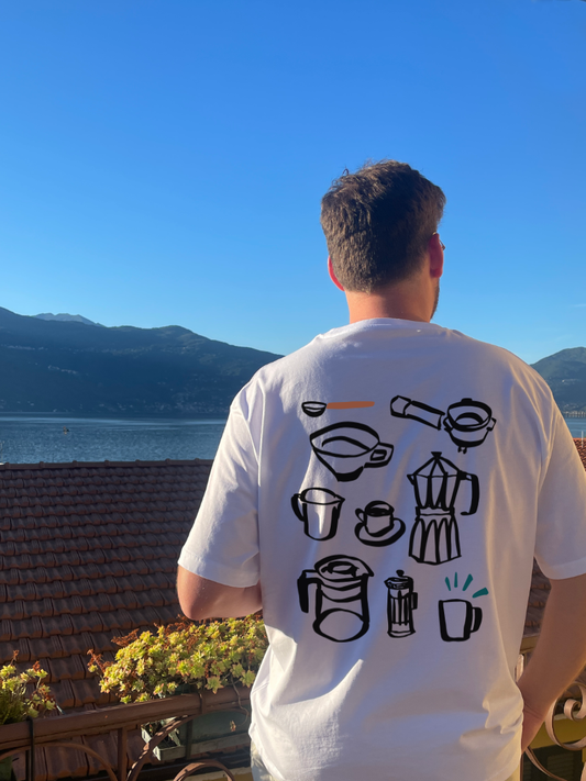 coffee - Unisex Shirt, weiß