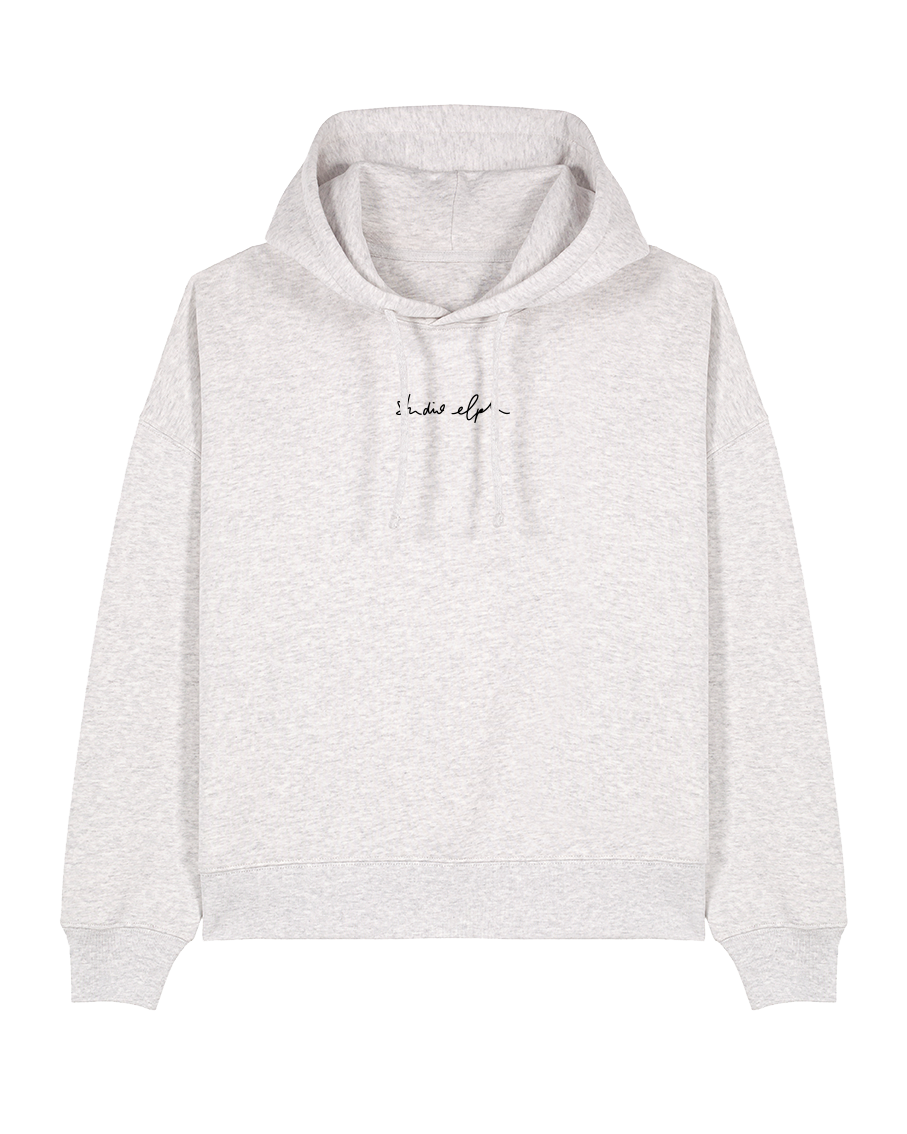 coffee - Women Hoodie, hellgrau meliert