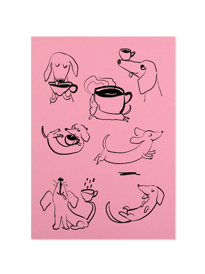 dacklo - Poster, DIN A4, pink