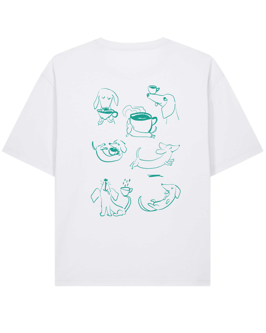dacklo - Unisex Shirt, weiß/mintgrün