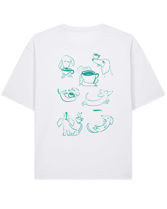 dacklo - Unisex Shirt, weiß/mintgrün