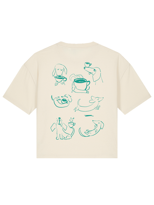 dacklo - Women Shirt, nature/mintgrün