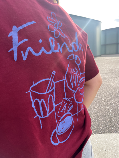 friends - Unisex Shirt, burgundy