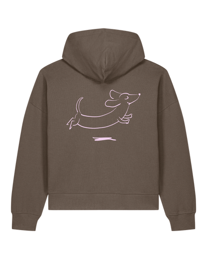happy dacklo - Women Hoodie, mokka