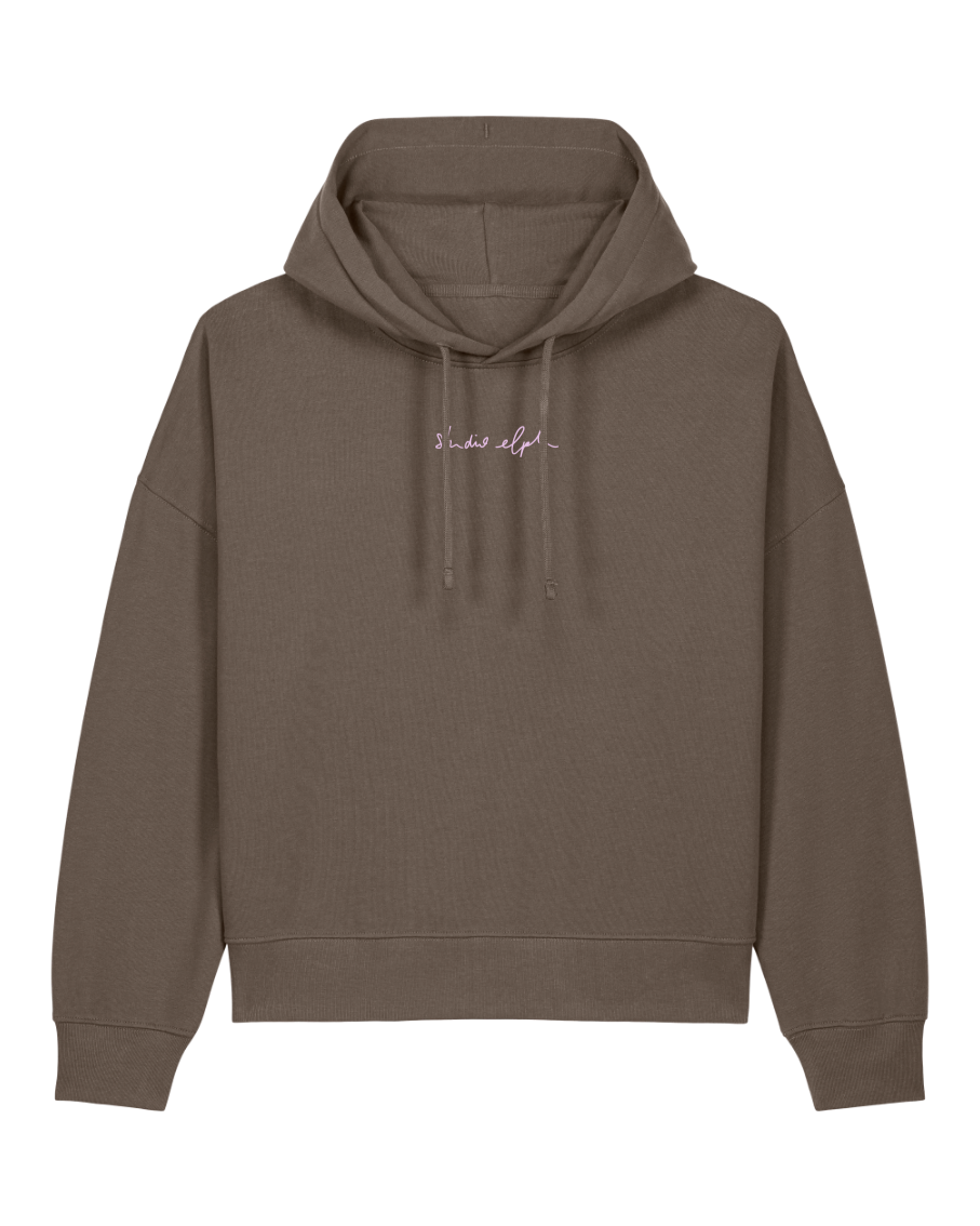 smiley - Women Hoodie, mokka