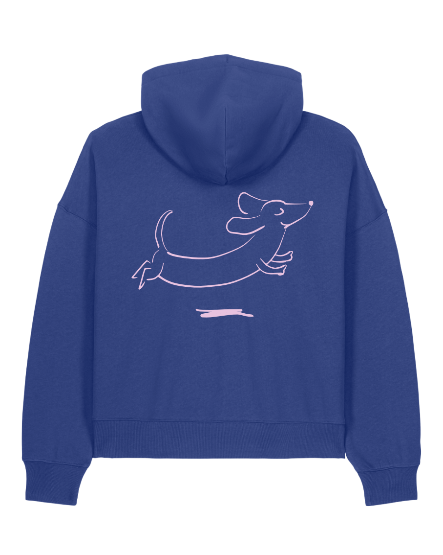 happy dacklo - Women Hoodie, deep purple