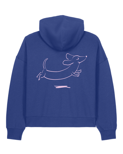 happy dacklo - Women Hoodie, deep purple