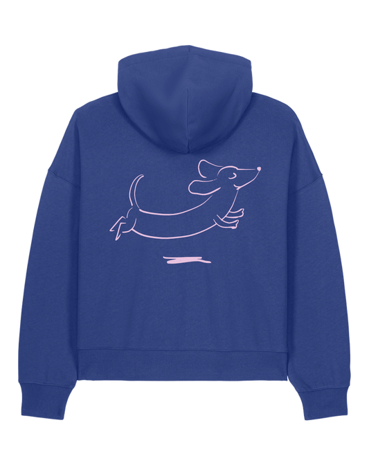 happy dacklo - Women Hoodie, deep purple