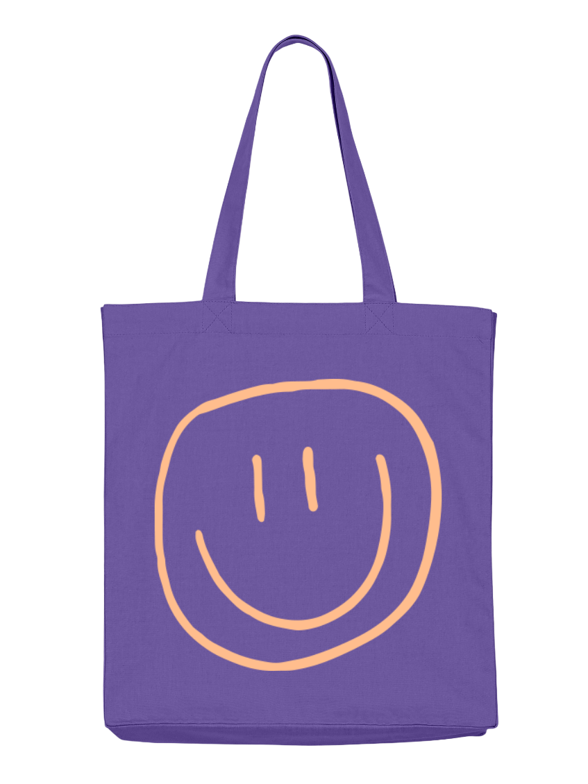 smiley - Tasche, purple