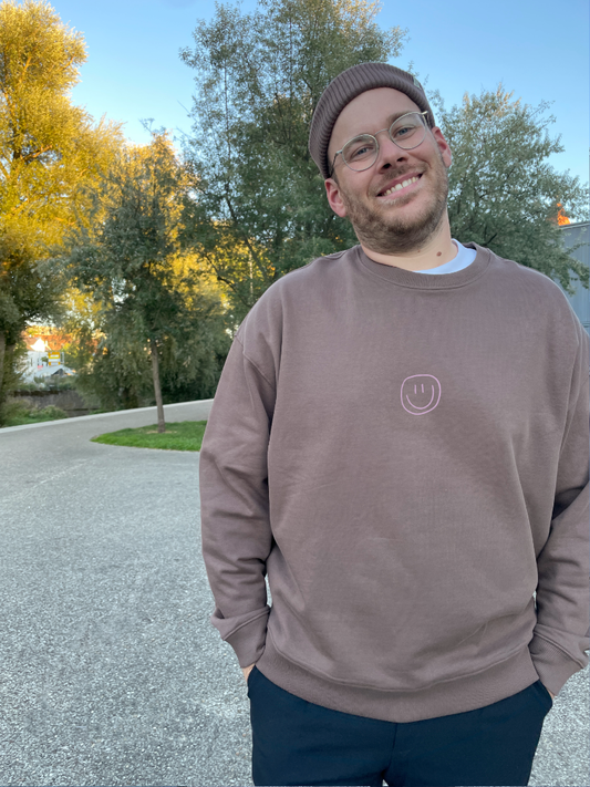 little smile - Unisex Sweater, mokka