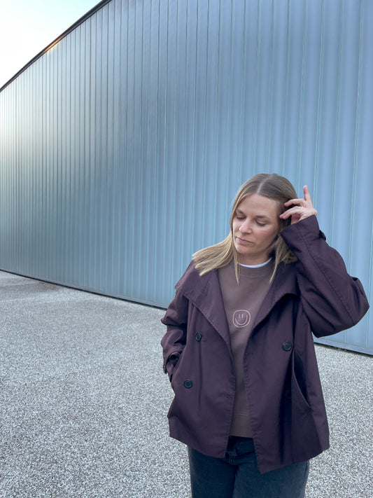 little smile - Women Sweater, mokka