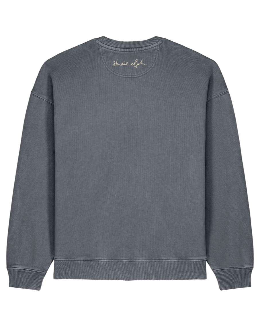 little smile - Unisex Sweater, vintage grey