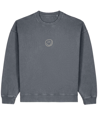 little smile - Unisex Sweater, vintage grey