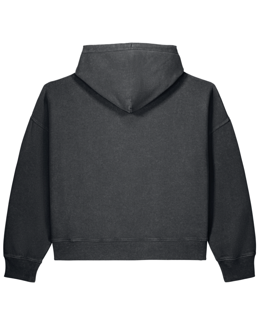 little smile - Women Hoodie, vintage black - rosa