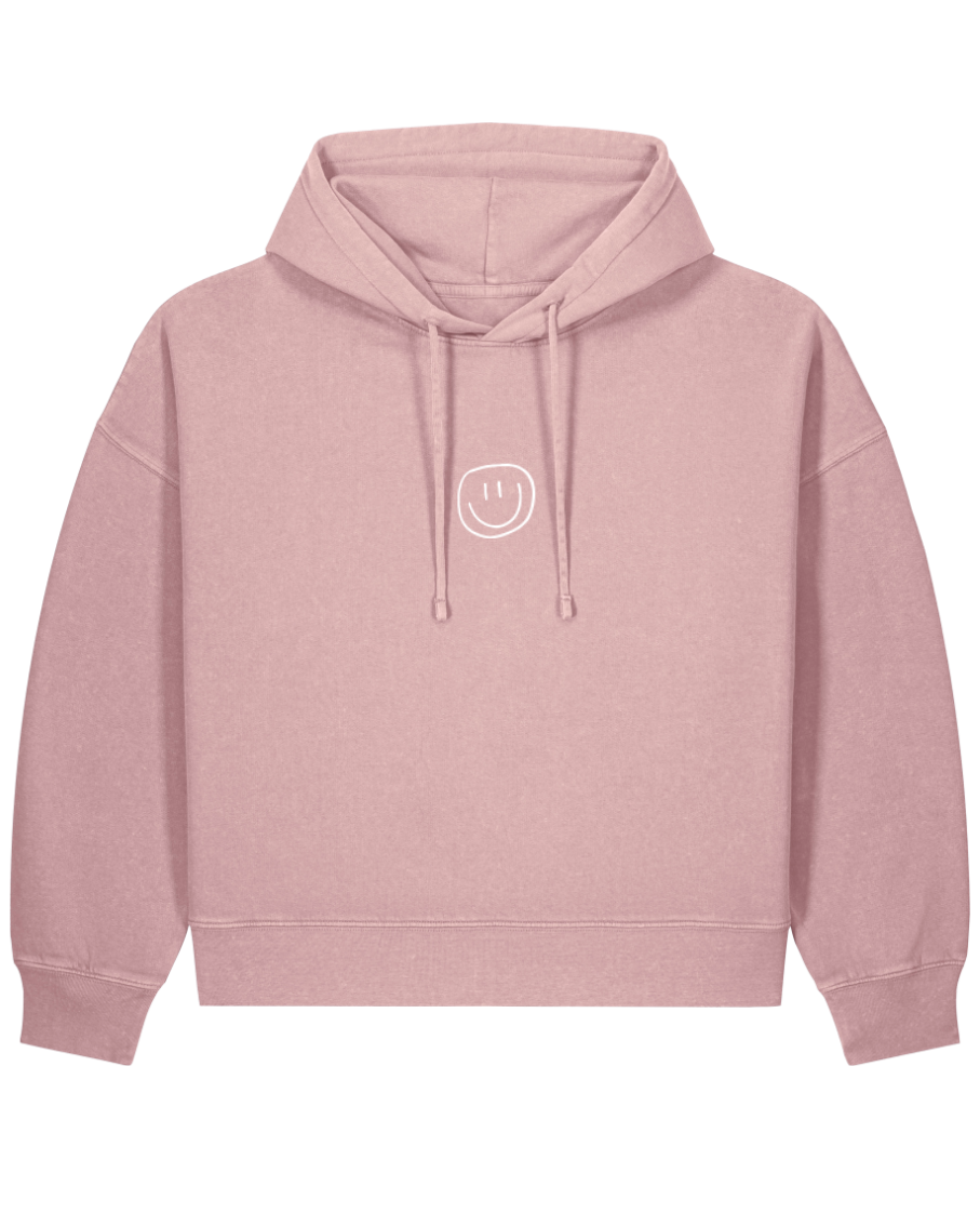 little smile - Women Hoodie, vintage rose