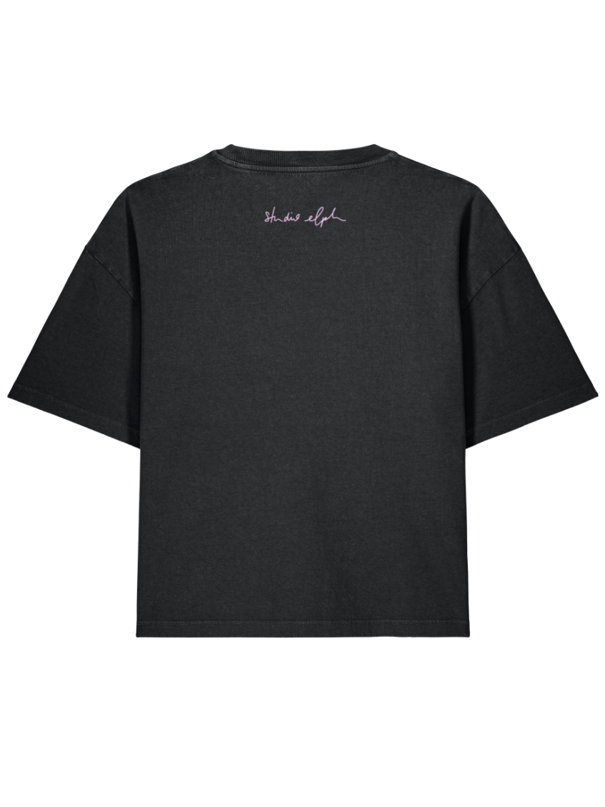 little smile - Women Shirt, vintage black